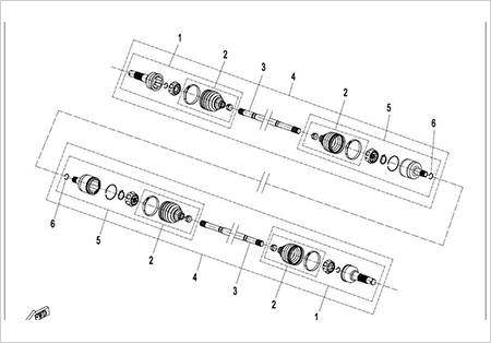 F27-B - FRONT CV SHAFT (ODN)