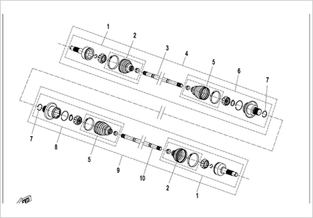 F28-A - REAR CV SHAFT (SPS)