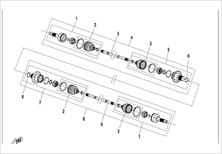 F28-B - REAR CV SHAFT (ODN)