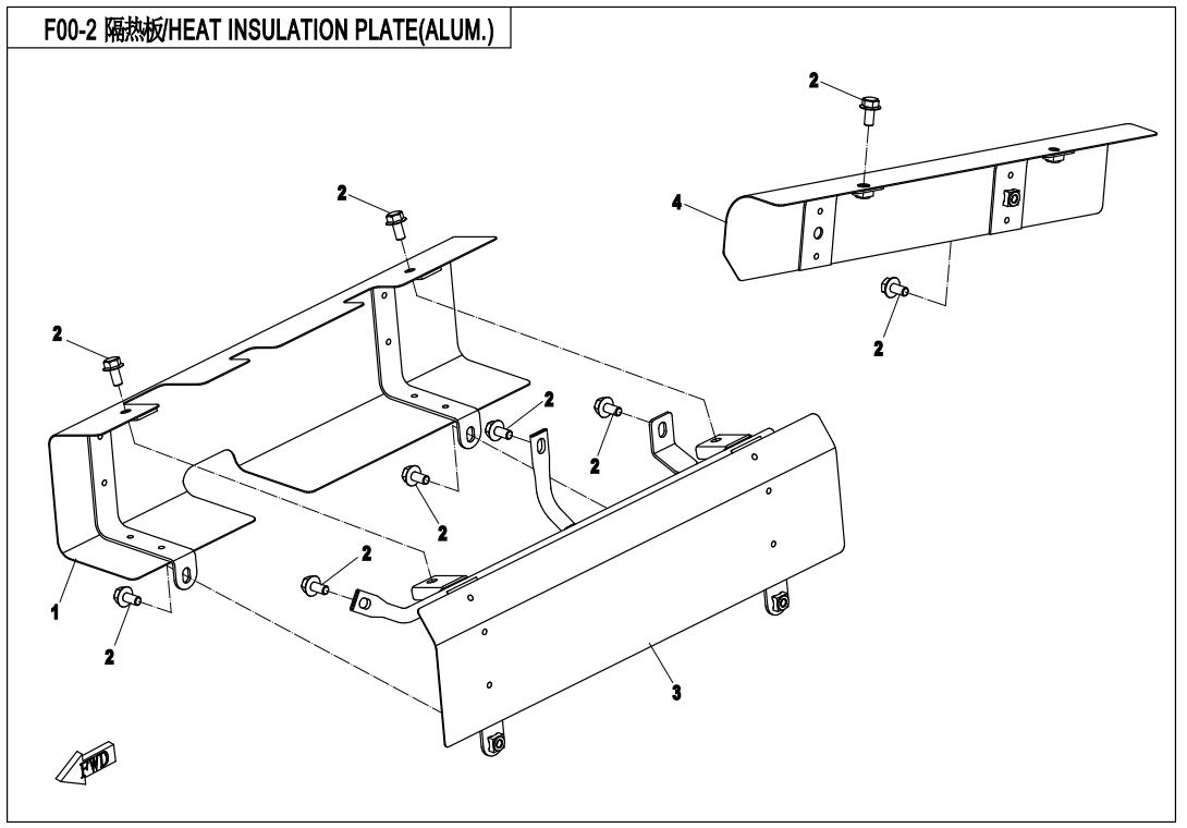 F00-2 - HEAT INSULATION PLATE(ALUM.)