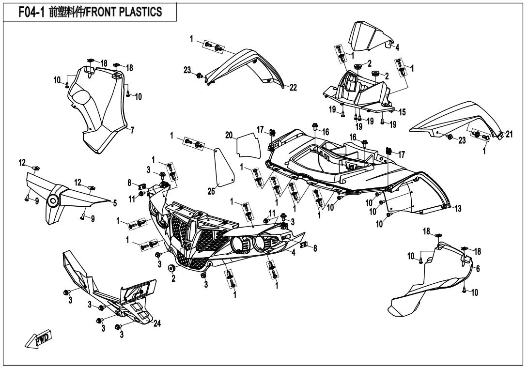 F04-1 - FRONT PLASTICS