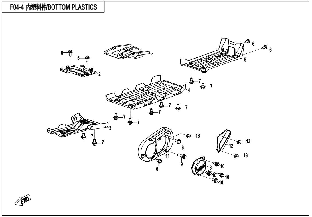 F04-4 - BOTTOM PLASTICS