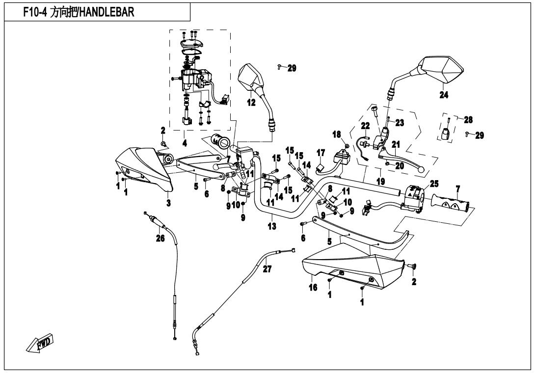F10-4 - HANDLEBAR