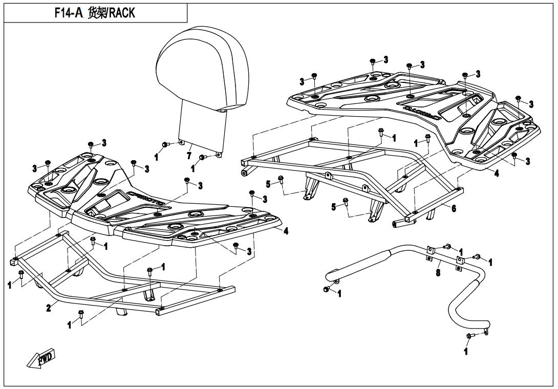 F14-A - RACK (PLASTIC)