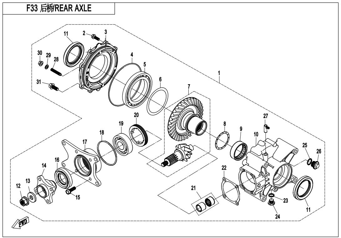 F33 - REAR AXLE