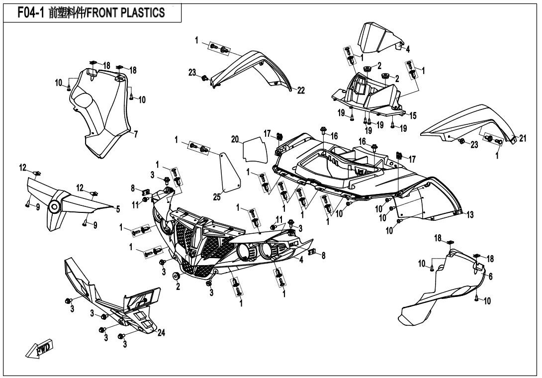 F04-1 - FRONT PLASTICS