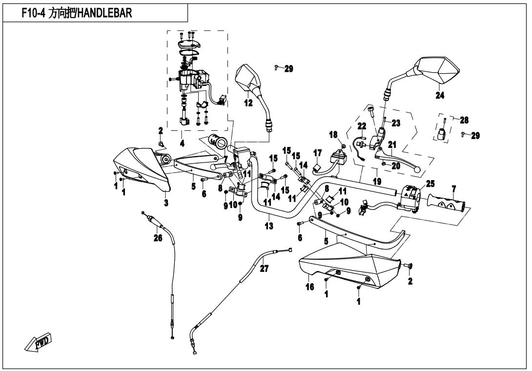 F10-4 - HANDLEBAR