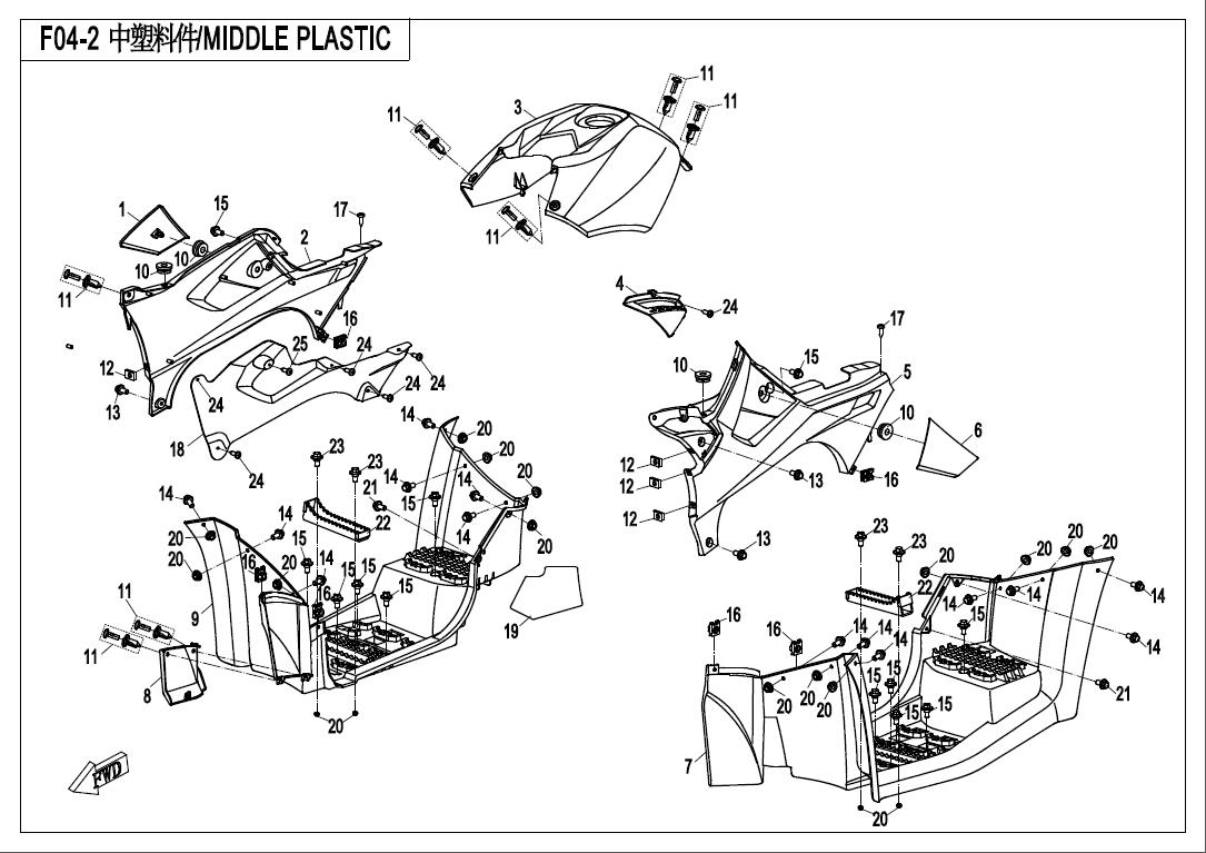 F04-2 - MIDDLE PLASTIC