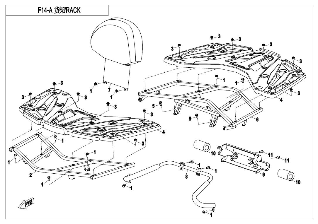 F14-A - RACK (PLASTIC)