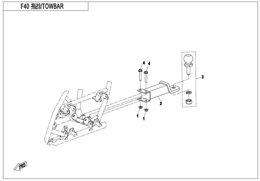 F40 - TOWBAR