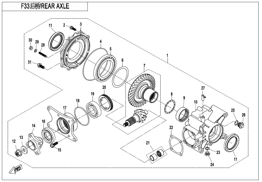 F33 - REAR AXLE