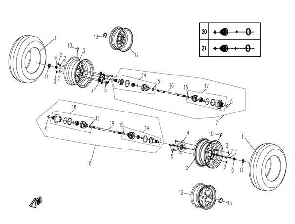 F15 - REAR WHEEL ASSY