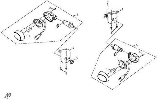 F02-2 - FRONT TURN LIGHT (BUMPER WITHOUT DECORATION COVER )