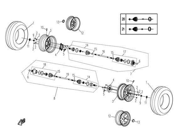 F15 - REAR WHEEL ASSY