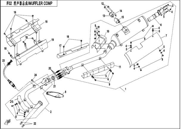 F18-2 - MUFFLER COMP