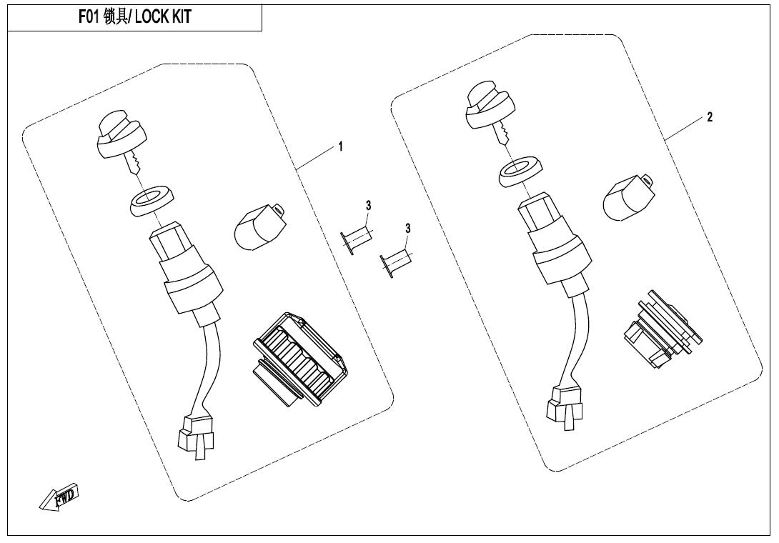 F01 - LOCK KIT