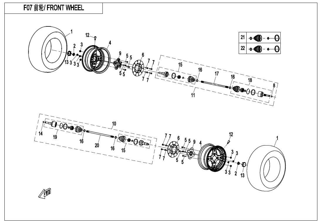 F07 - FRONT WHEEL