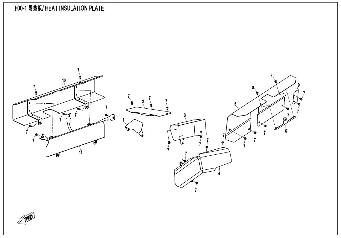 F00-1 - HEAT INSULATION PLATE