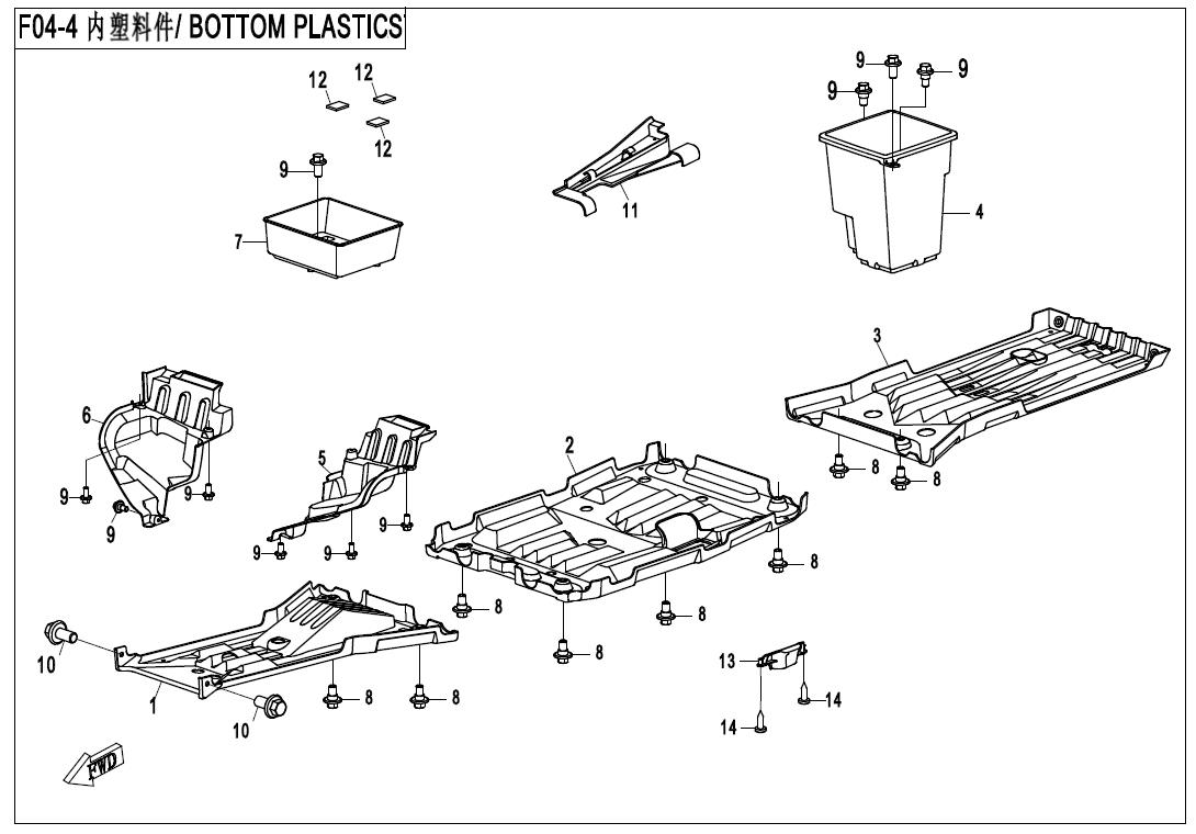 F04-4 - BOTTOM PLASTICS