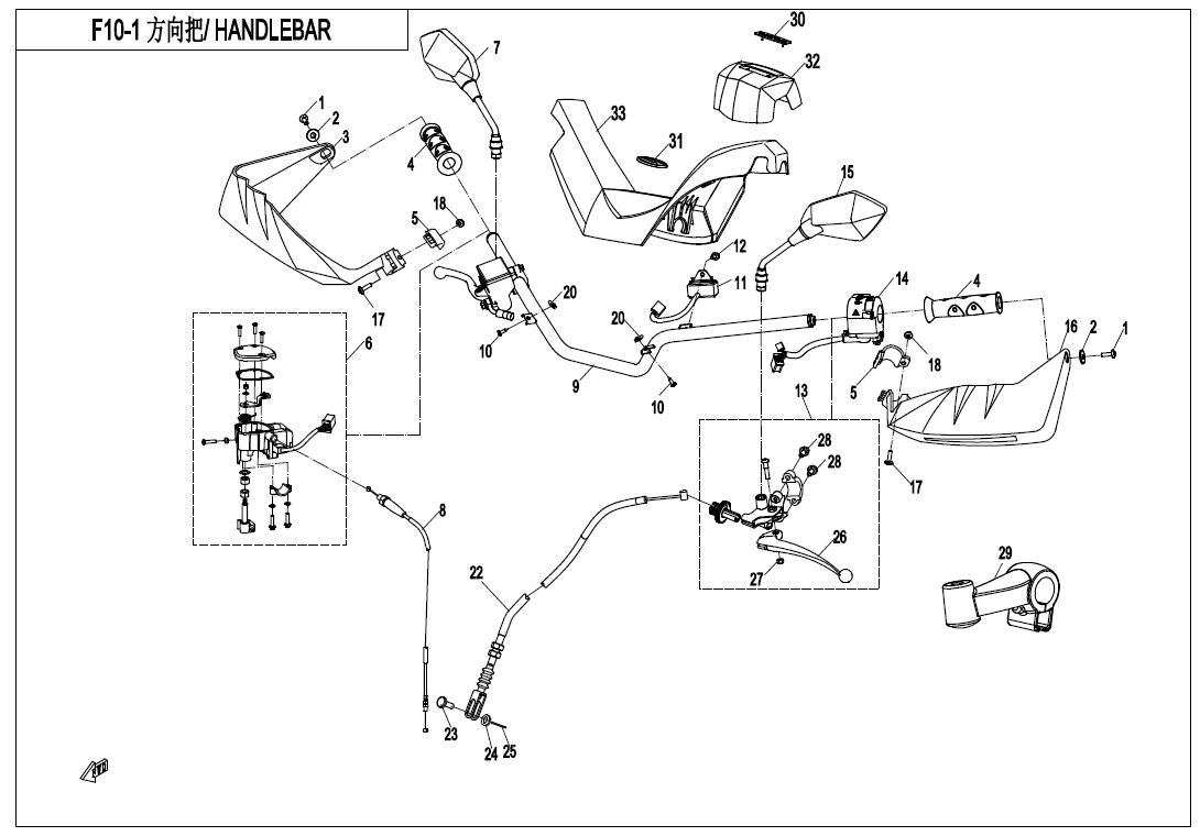 F10-1 - HANDLEBAR