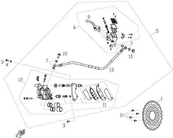 F08-1 - FRONT BRAKE SYSTEM