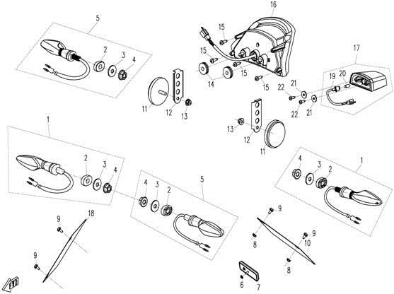 F16-2 - TAIL LIGHT & TURN SIGNALS