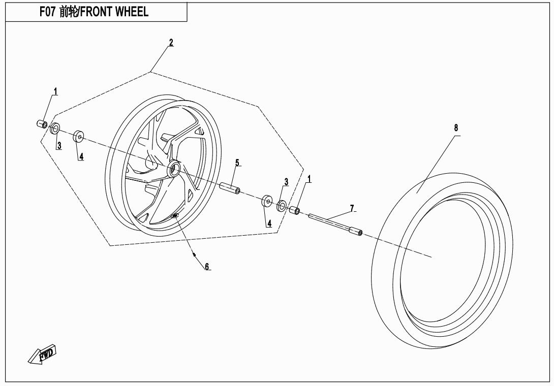 F07 - FRONT WHEEL