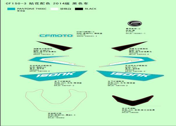 F19-3 - DECAL KITS FOR PEARL BLACK MODEL