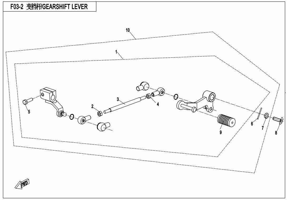 F03-2 - GEARSHIFT LEVER