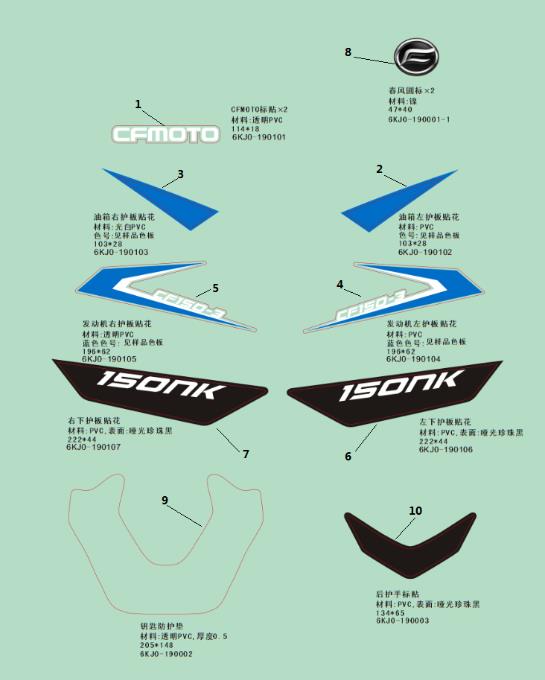 F19-A - DECAL KITS FOR ROYAL BLUE