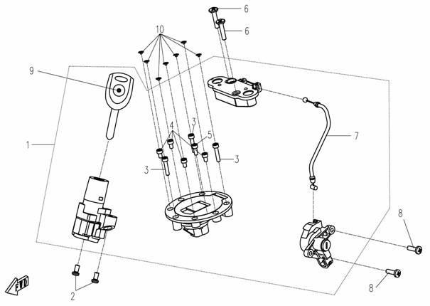 F01 - LOCK ASSY