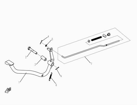 F05 - REAR BRAKE PEDAL
