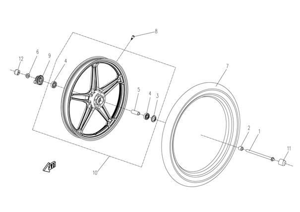 F12 - FRONT WHEEL