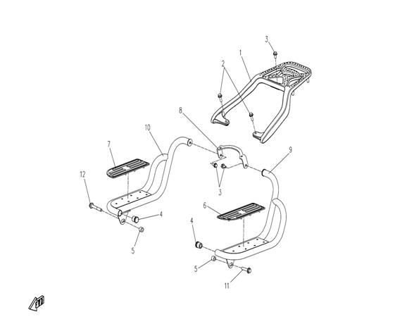 F19 - REAR RACK?FOOTREST I