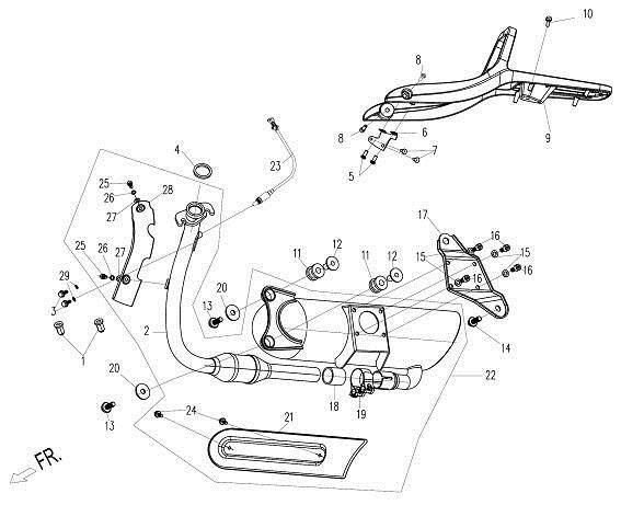 F10 - MUFFLER&REAR RACK