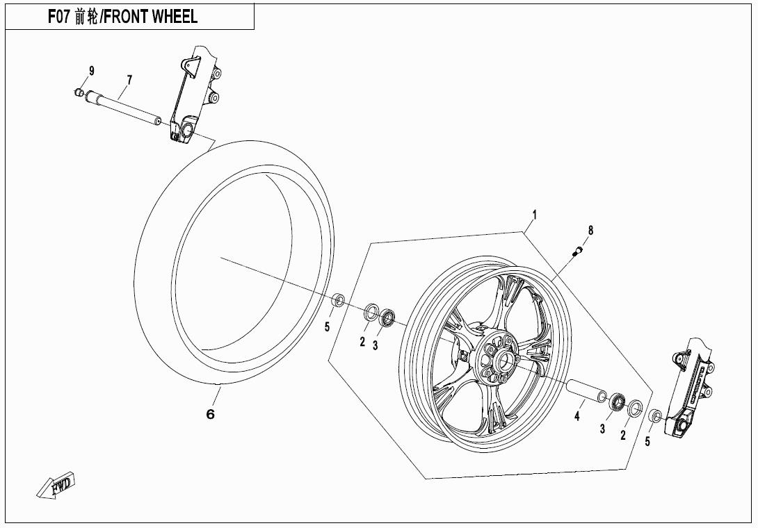 F07 - FRONT WHEEL