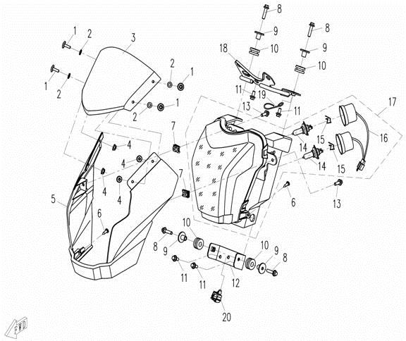 F16-1 - HEADLIGHT ASSY