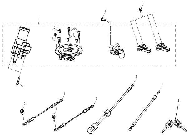 F01 - LOCK ASSY
