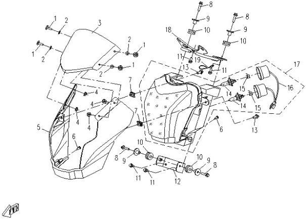 F16-1 - HEAD LIGHT ASSY