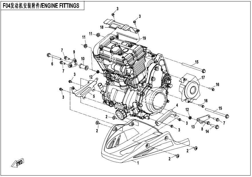 F00 - ENGINE FITTING PARTS