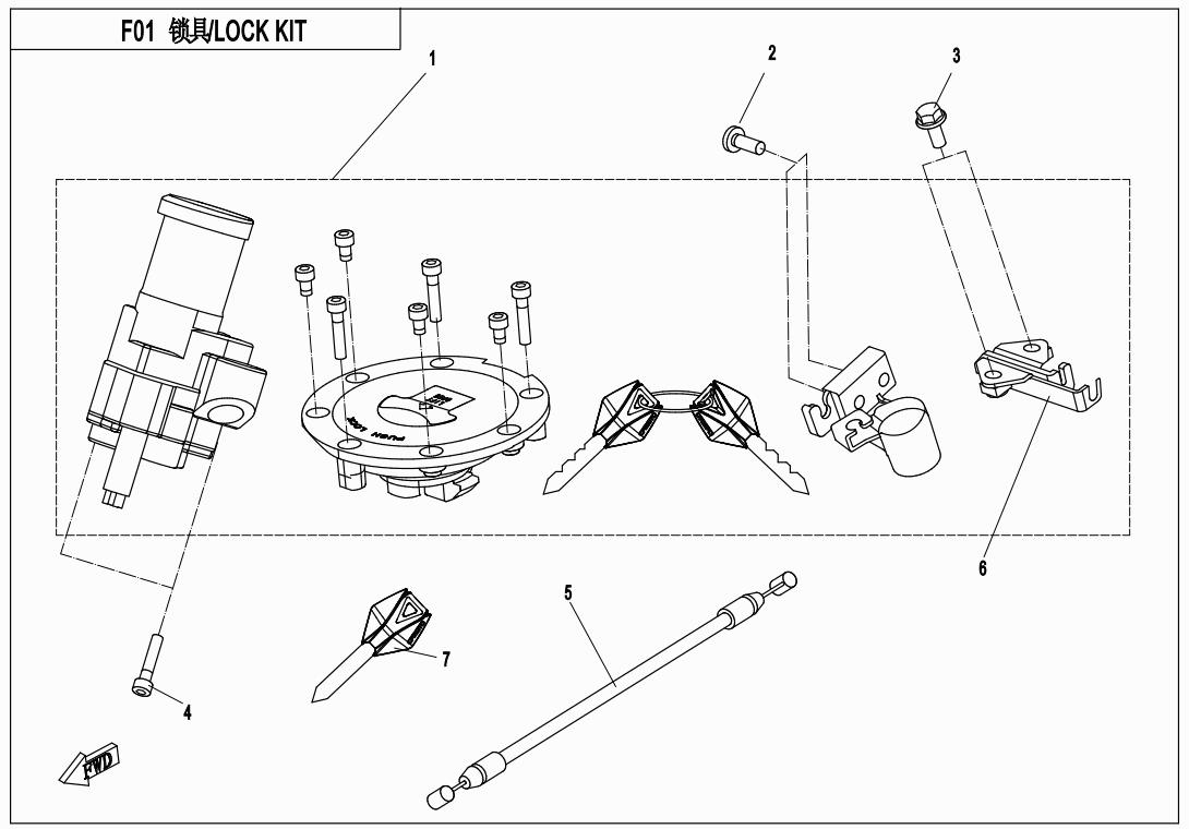 F01 - LOCK KIT