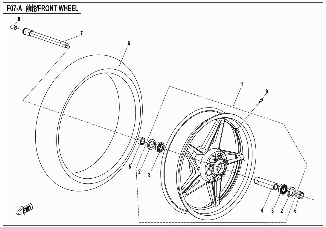 F07-A - FRONT WHEEL