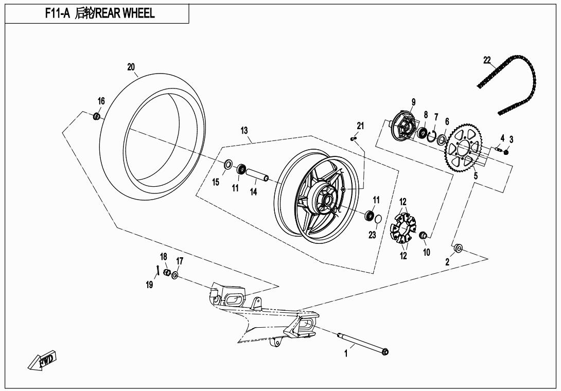 F11-A - REAR WHEEL
