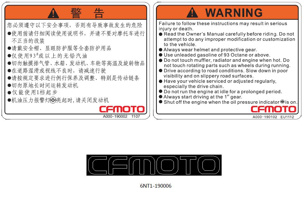 F19-A - DECAL(WARNING)