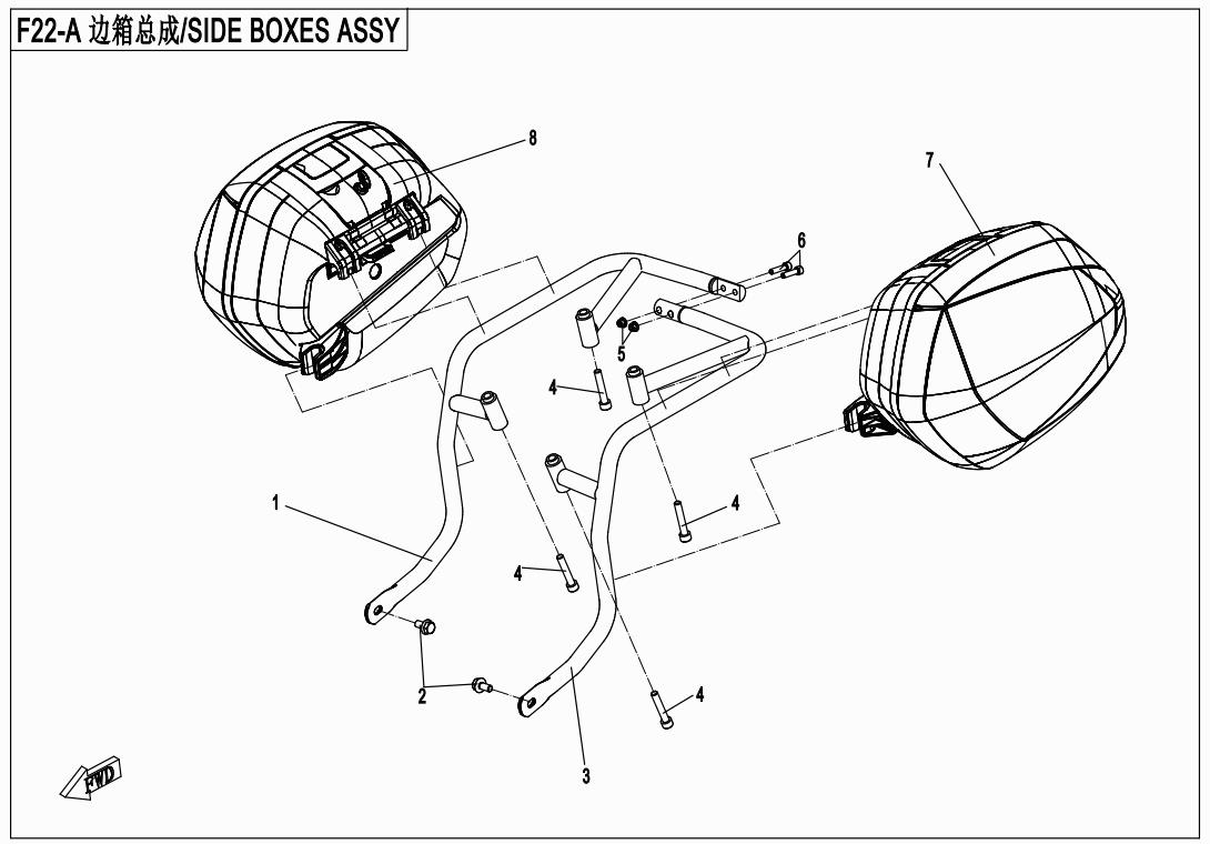 F22-A - SIDE BOXES ASSY(PLASTIC)