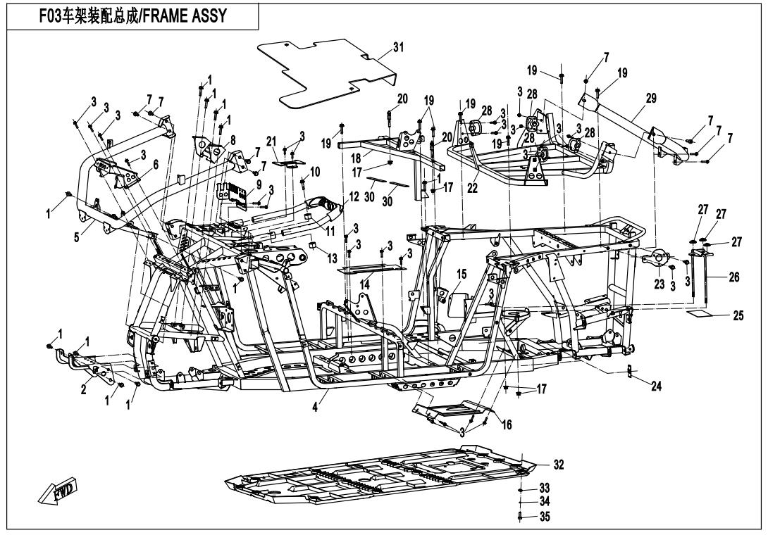 F03 - FRAME ASSY