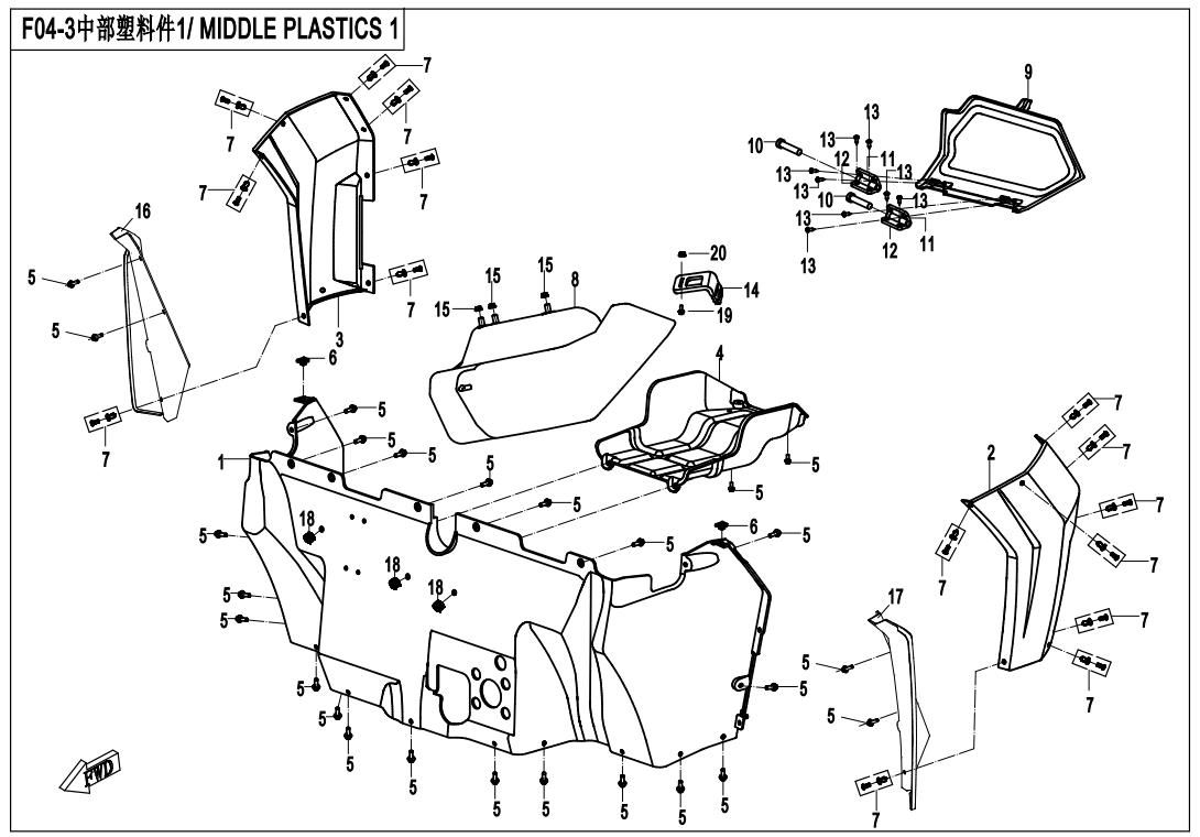 F04-3 - PLASTIC PARTS-3