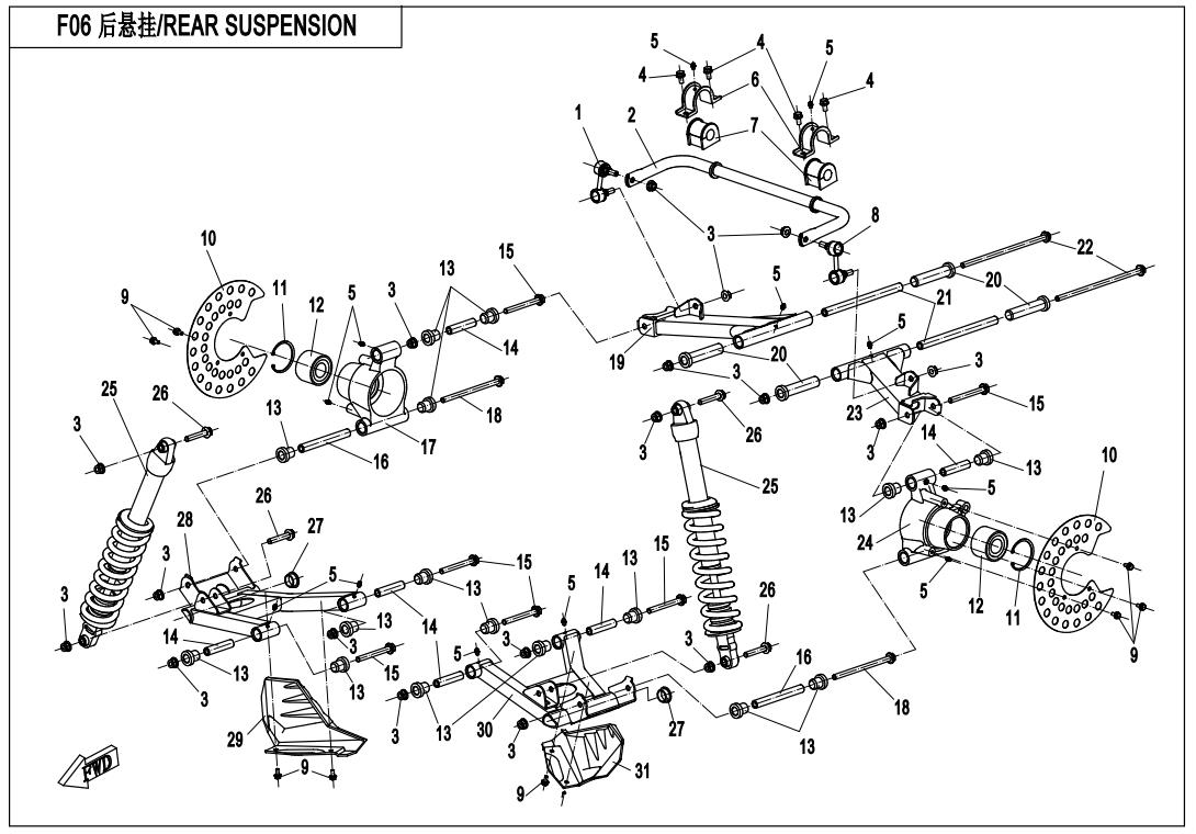 F06 - REAR SUSPENSION