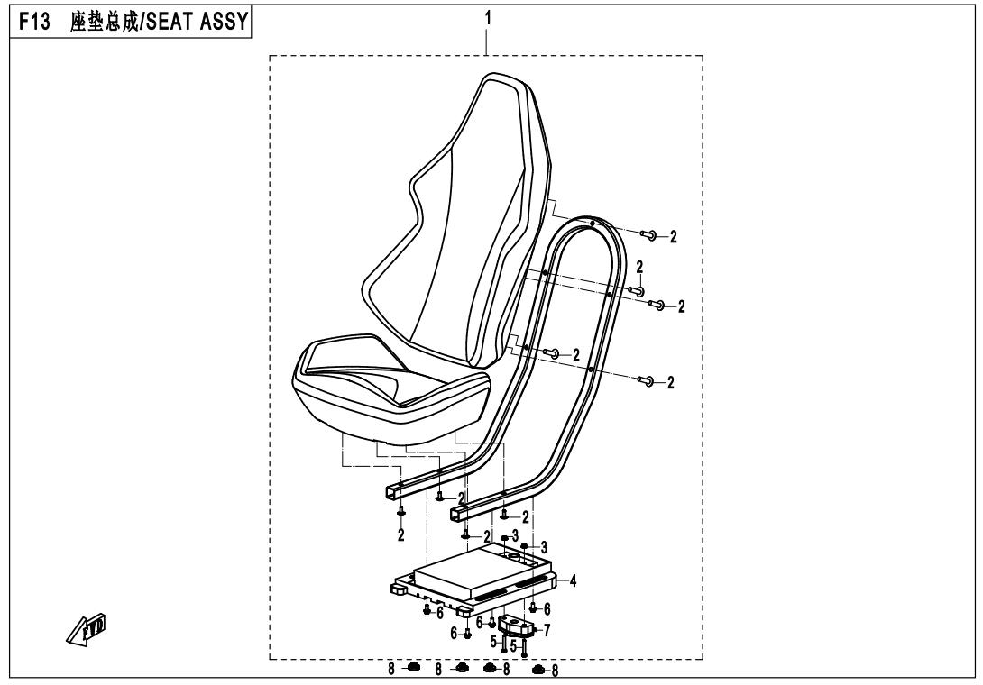 F13 - SEAT ASSY