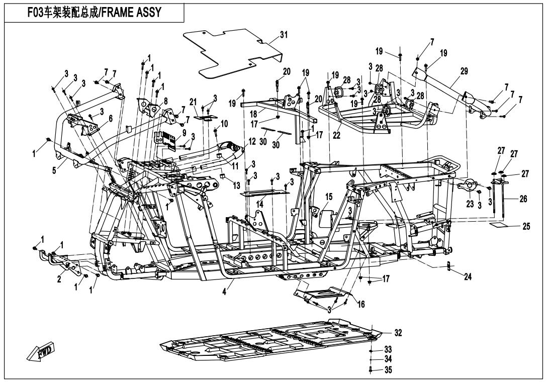 F03 - FRAME ASSY